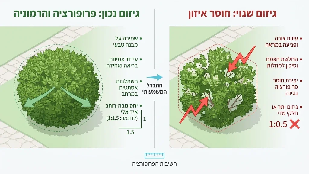 גיזום שיחים מקצועי לשמירה על בריאות הצמח