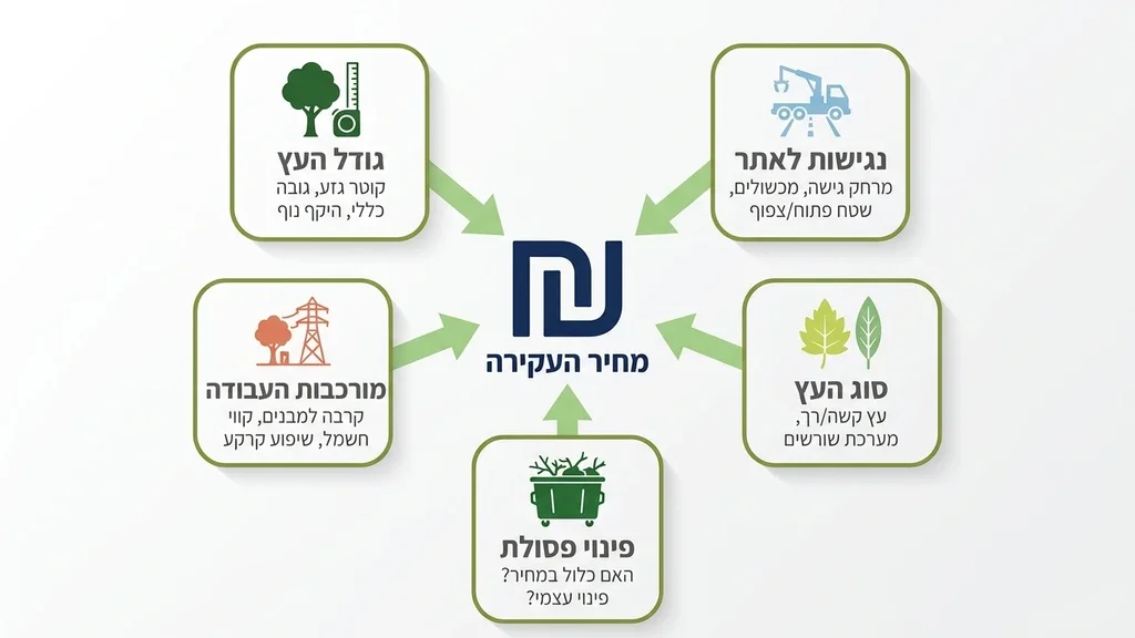 כמה עולה לעקור עץ