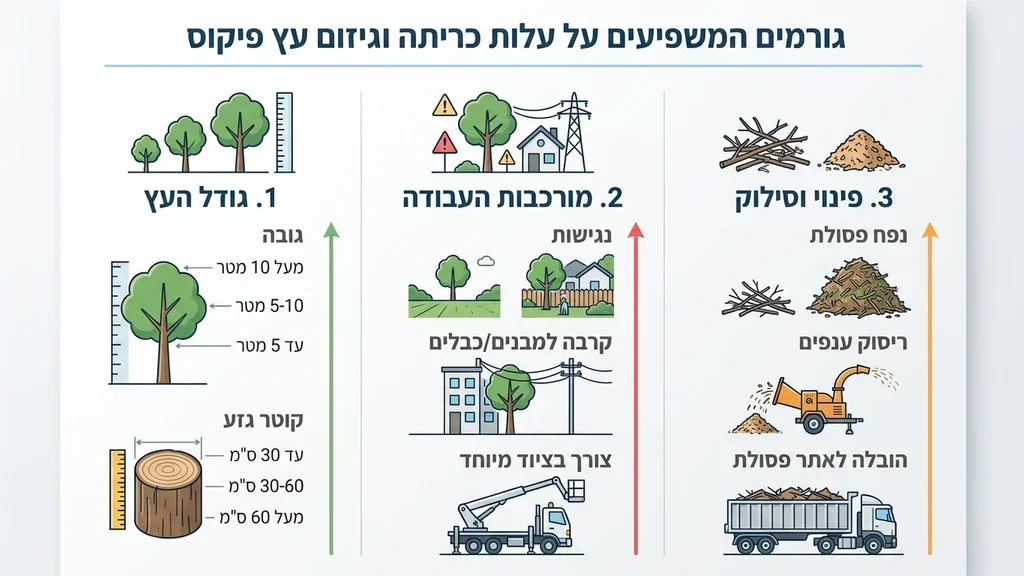 מחירון כריתת עץ פיקוס