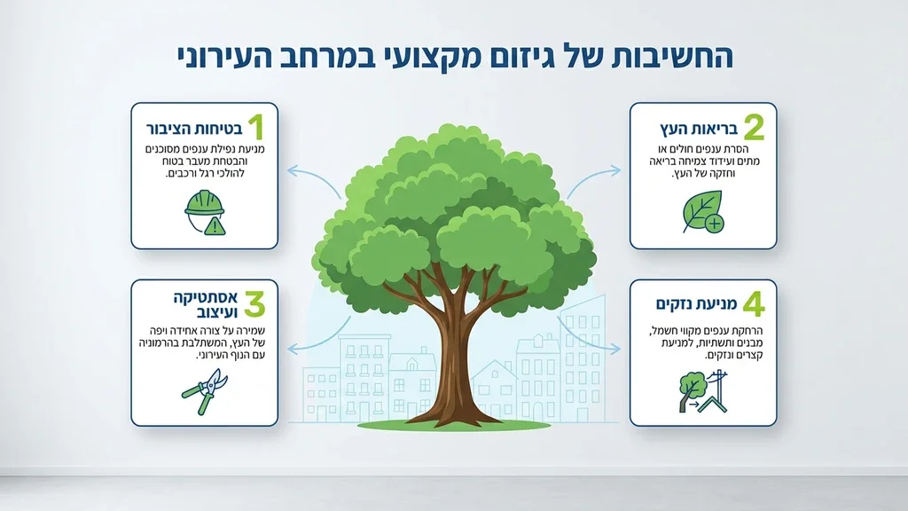 גיזום עצים במרחב העירוני בקריות