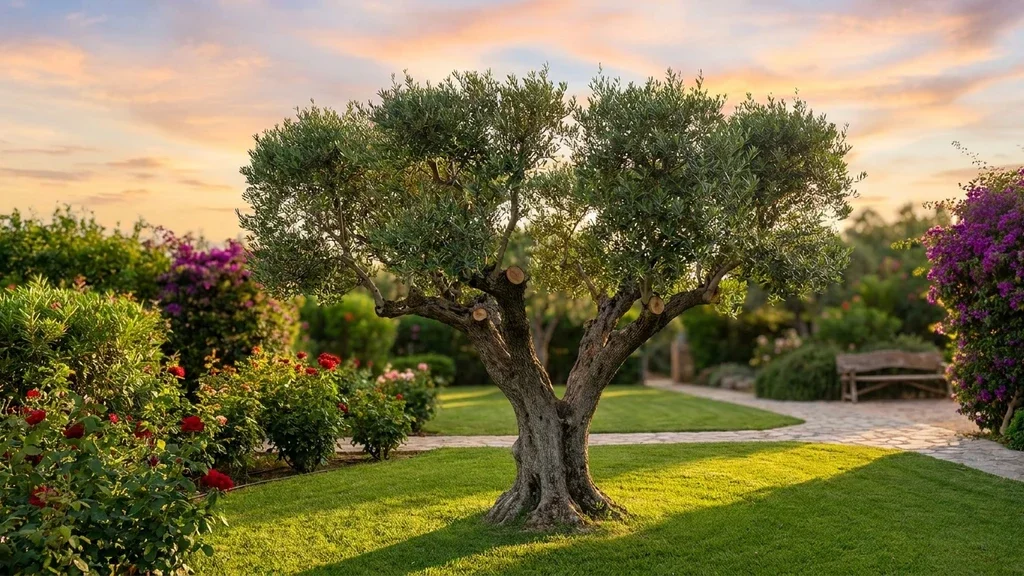 עץ מטופח לאחר גיזום מקצועי בגינה פרטית