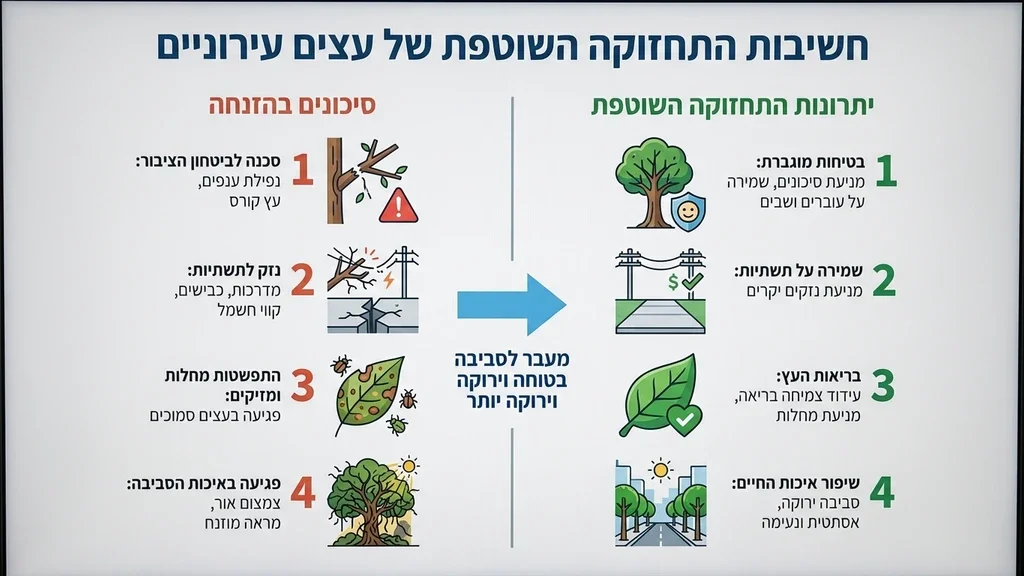 גיזום עצים ברמת גן בסביבה עירונית